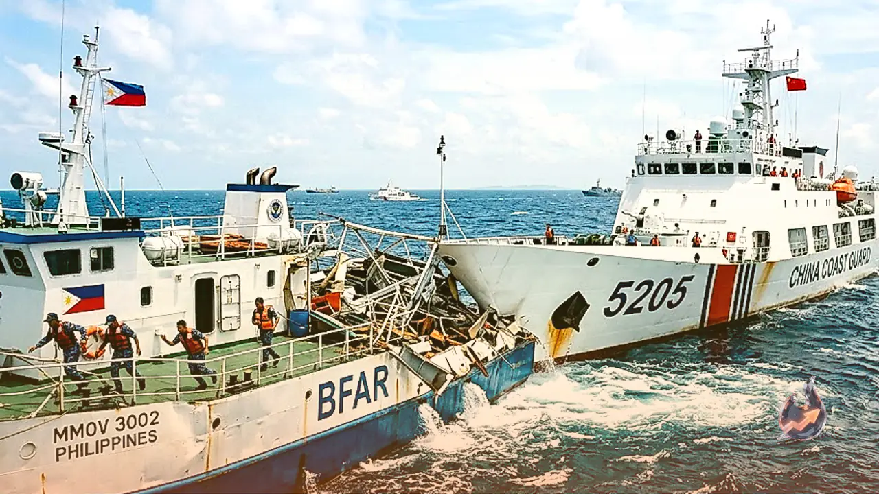 Chinese Coast Guard Vessel Rams Philippine Government Boat Near Sabina Shoal, Damaging Railing and Deck
