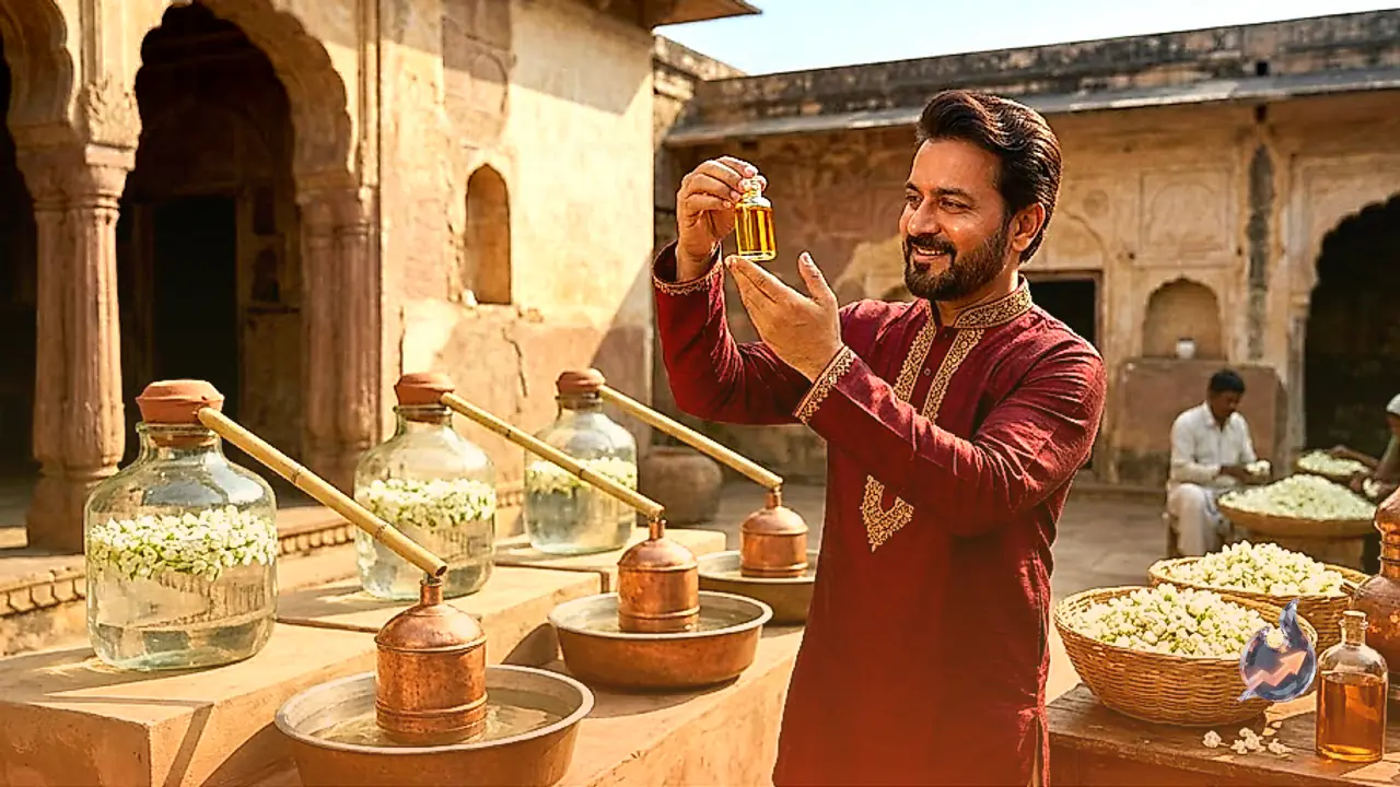 Centuries-Old Craftsmanship Brings Natural Jasmine Perfume to Life in Jaunpur as 7th Generation Artisan Preserves Royal Aroma Tradition