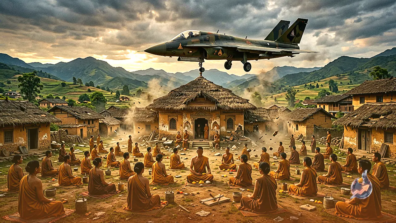 Airstrike on Buddhist Monastery in Sagaing Kills 14 Meditation Retreat Participants, 20 Injured