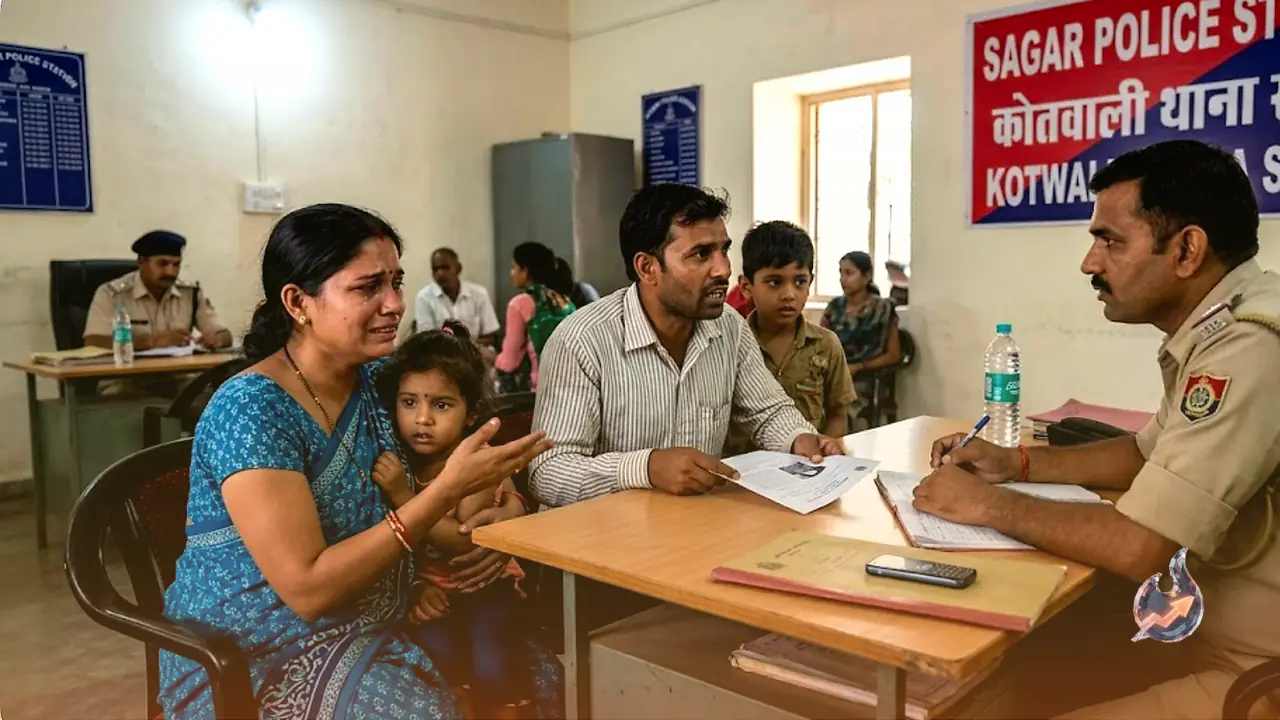 A warehouse friendship in Sagar ended with two spouses missing and two families pleading at the police office