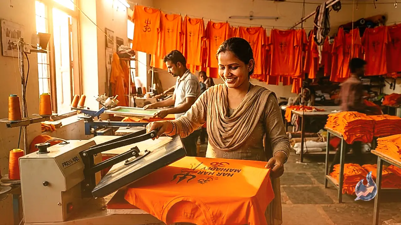 Saffron T-shirts Fly Off Saharanpur's Hosiery Lines as AI-Designed Prints Draw Orders From Other States