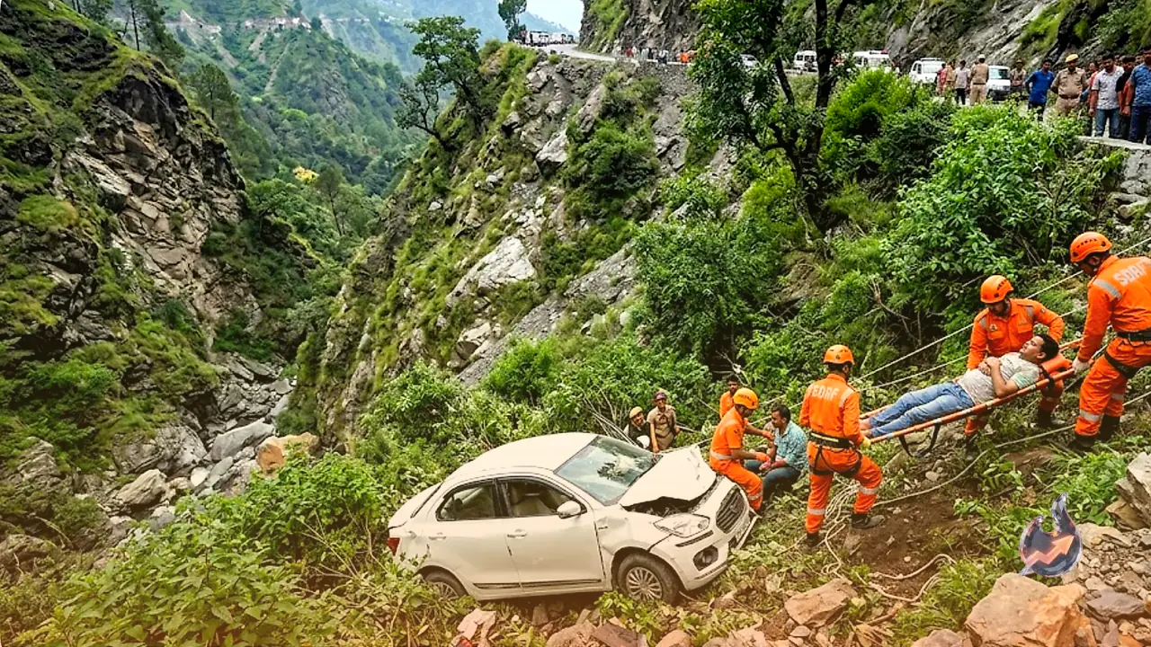 Bijnor Tourists' Car Plunges Into Deep Gorge On Chakrata Route, 2 Killed, 3 Injured