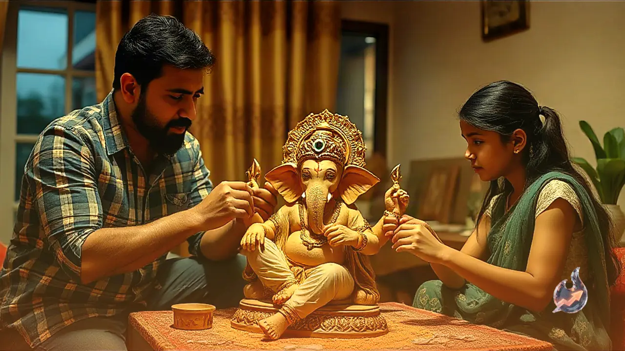 Saif Ali Khan And Son Jeh Craft Eco-Friendly Ganesha Idol At Home As Kareena Kapoor Khan Shares Festive Glimpses