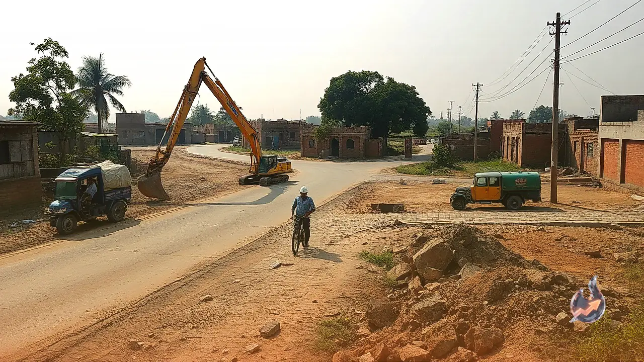 Villagers Threaten to Dig Up New Road in Sakaldiha's Bisundhari Over Lack of Drainage Construction