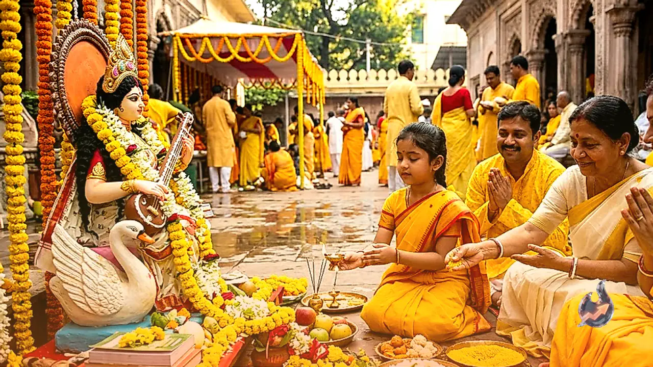 Worship Goddess Saraswati on Basant Panchami Among Year's Five Auspicious Timings, Auspicious Windows and Rituals Explained
