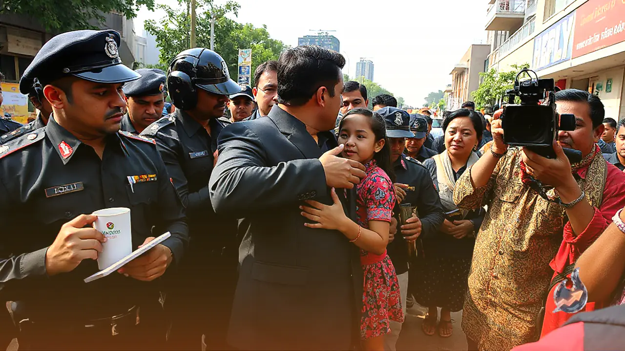 Salman Khan Embraces Little Fan Amid Heavy Security During Mumbai Press Conference