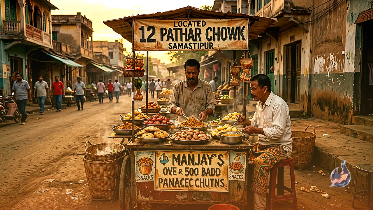 Samastipur Street Vendor Manjay Serves ₹10 Bihari Snacks, Unique Peanut Chutney Draws Over 500 Daily Customers