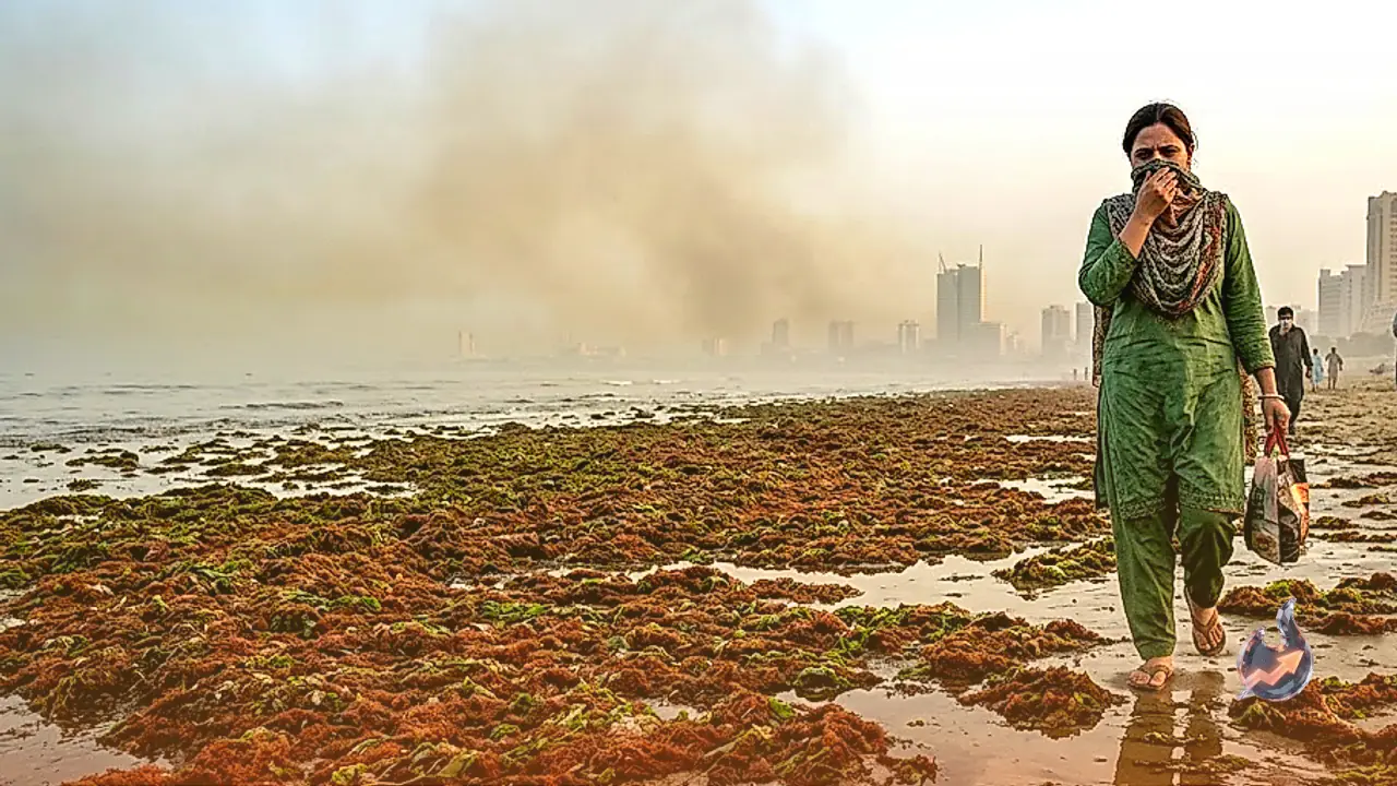 Decaying Marine Algae and Weather Patterns Blankets Karachi in Pungent Odour, Raising Respiratory Concerns