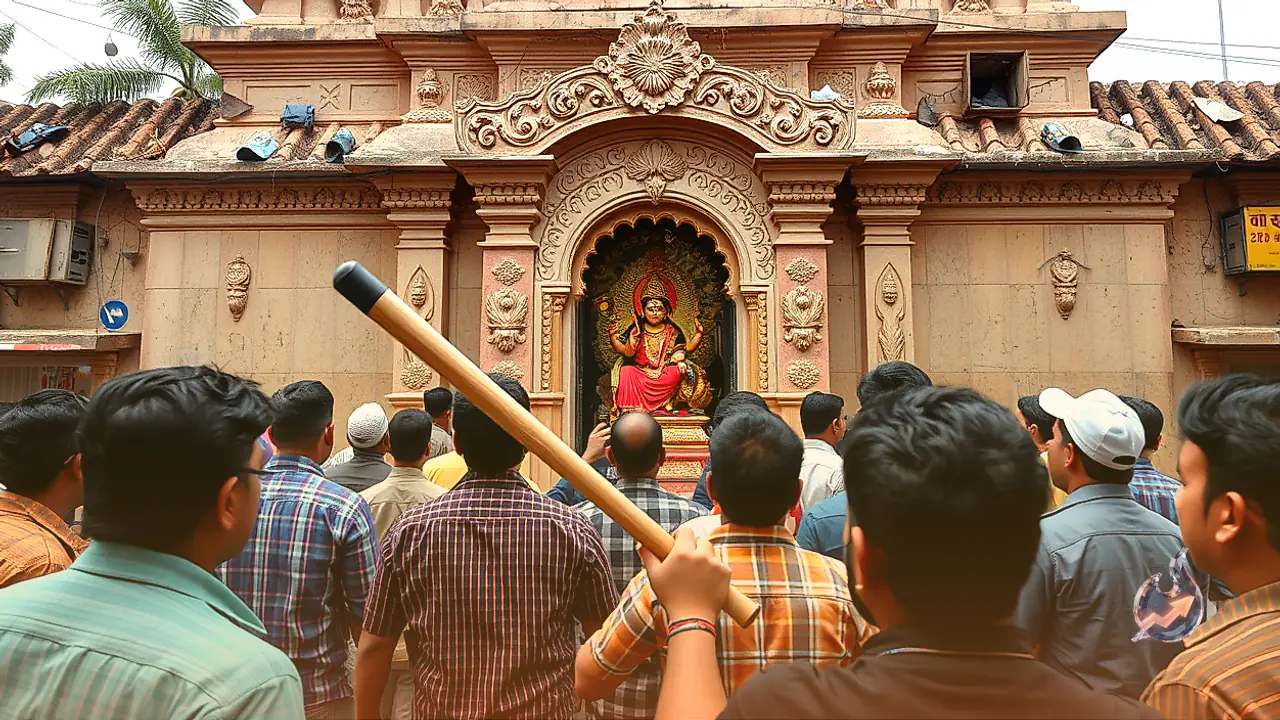 हैदराबाद के दिलसुखनगर में संतोषी माता मंदिर पर हमला, लाठी से मूर्ति को पहुंचाया नुकसान