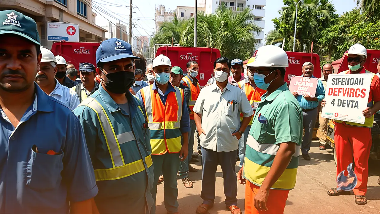 Sanitation Workers Launch Indefinite Strike Across Three Alwar Government Hospitals Over Delayed Wages