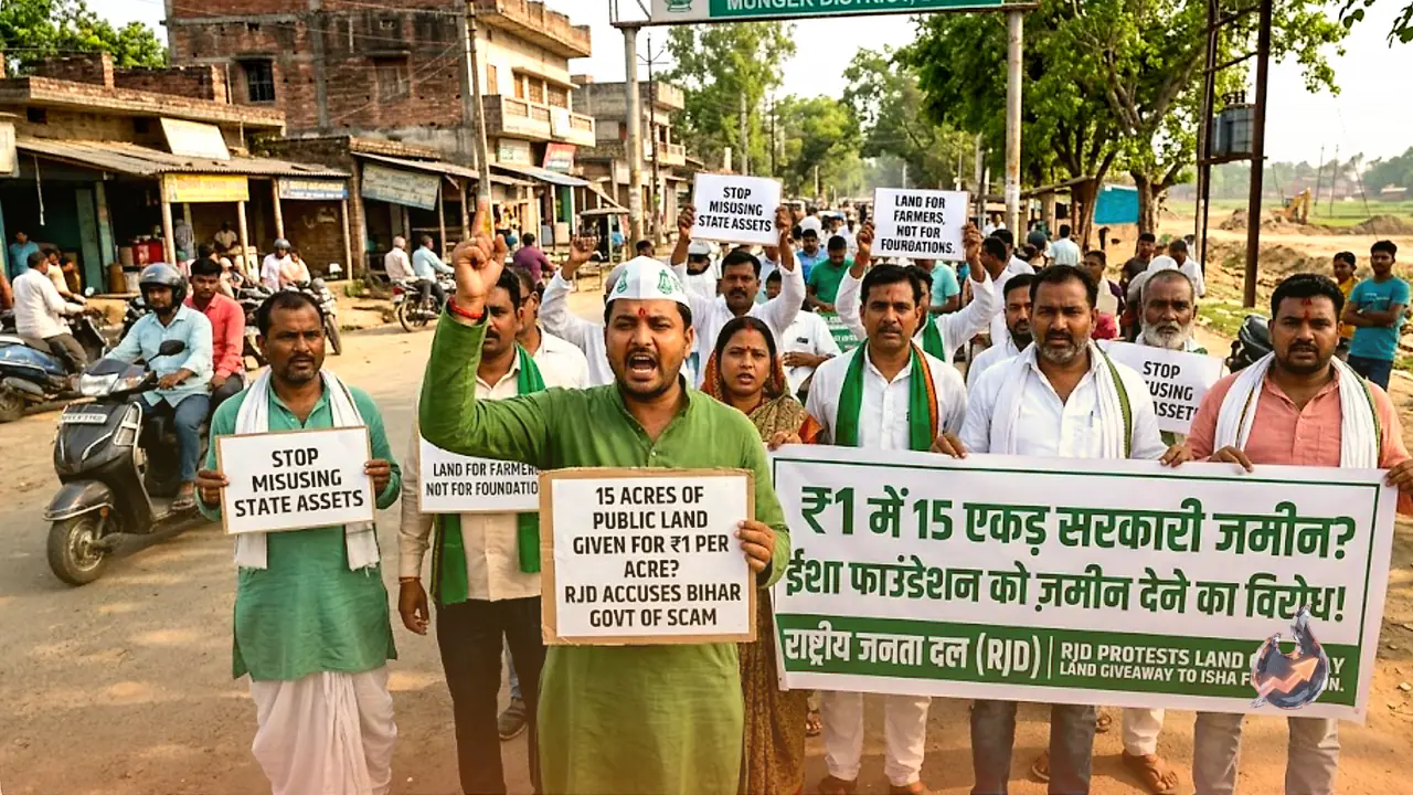 सांकेतिक किराए पर जमीन देना क्या उचित है? ईशा फाउंडेशन वाले लीज सौदे पर बिहार में राजनीतिक उबाल
