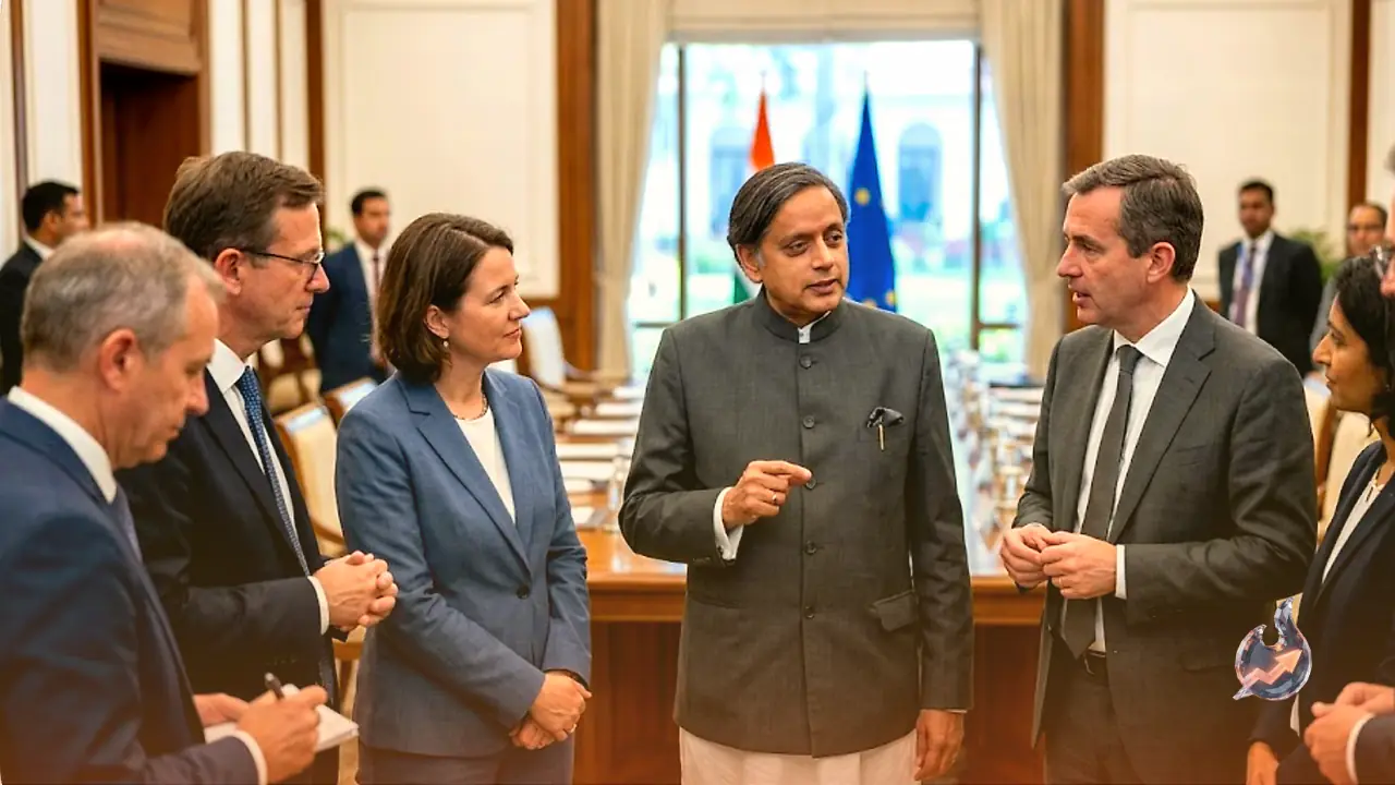MP Shashi Tharoor Meets EU Ambassadors, West Asia Developments Key Discussion Point