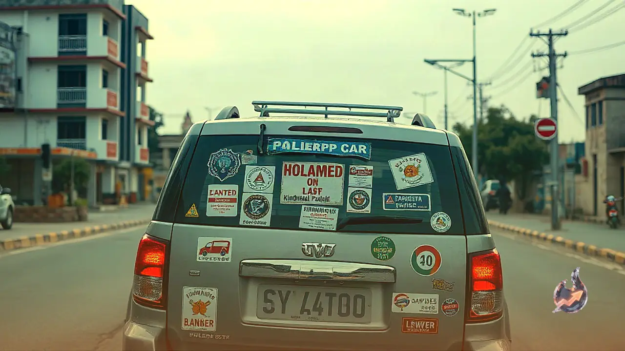 Panchkula Police Crack Down On Bolero Flaunting Provocative Slogans, Impose Heavy Fine