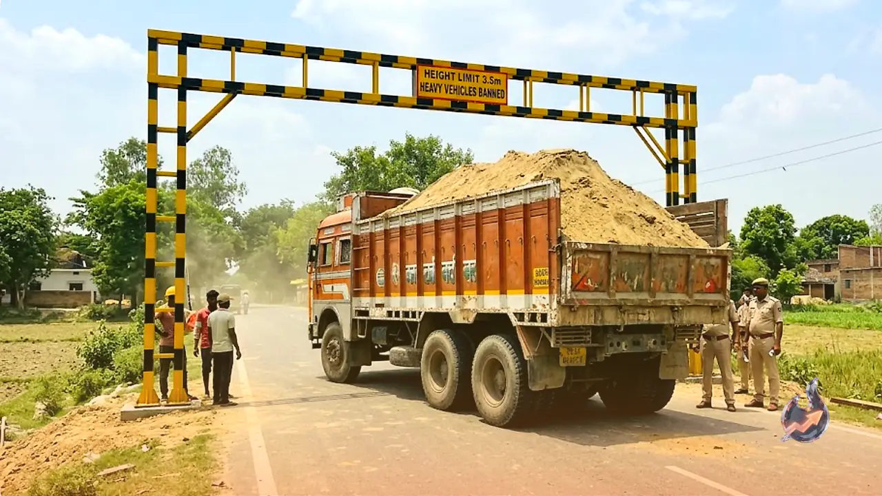Saran Administration Bans Heavy Sand-Laden Trucks From Rural Roads to Curb Illegal Mining