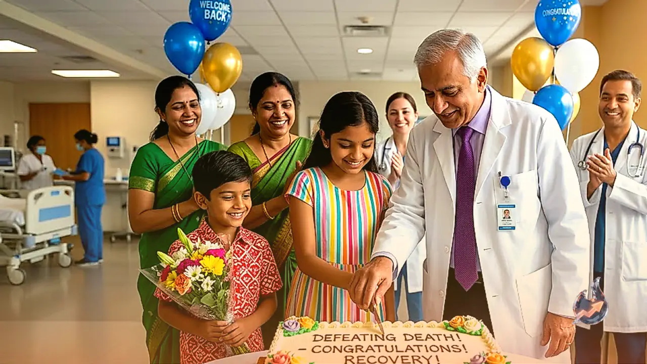 Doctors Cut Cake As Two Satna Cousins Defeat Death After Deadly Snakebite