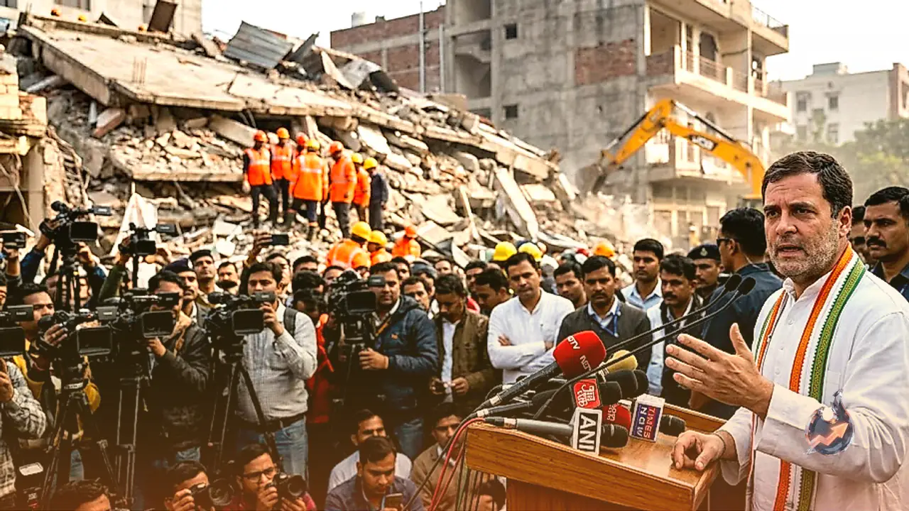 Rahul Gandhi Slams BJP Over Satyaniketan Building Collapse, Alleges Accountability Evasion