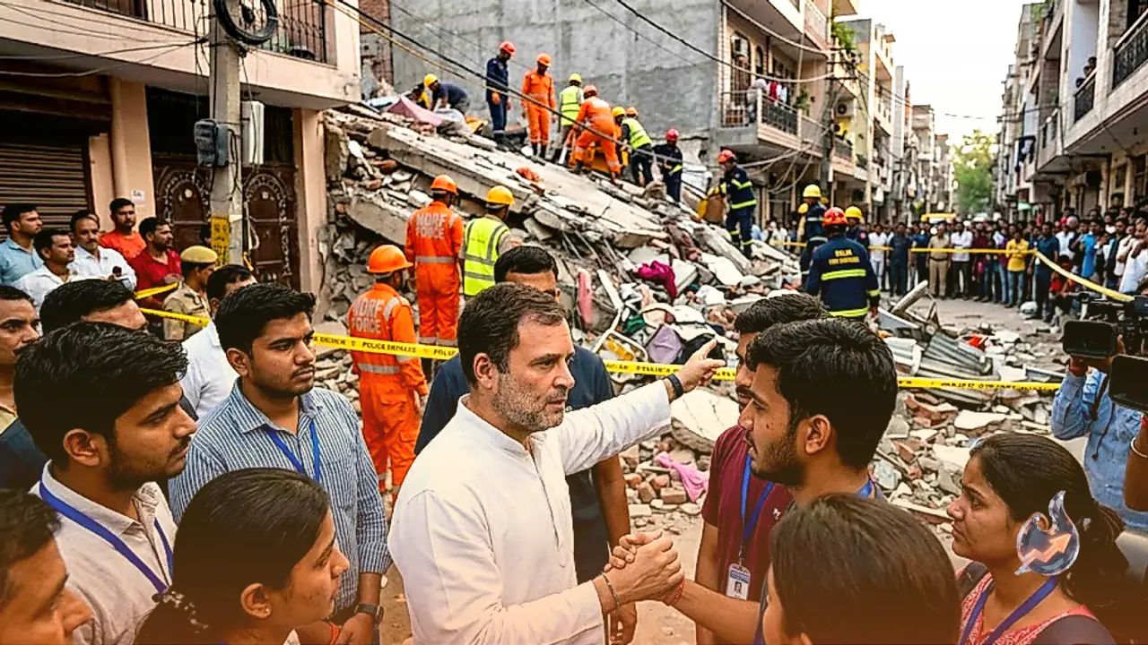 Rahul Gandhi Questions Student Safety and Accommodation Norms Following Fatal Satya Niketan Collapse