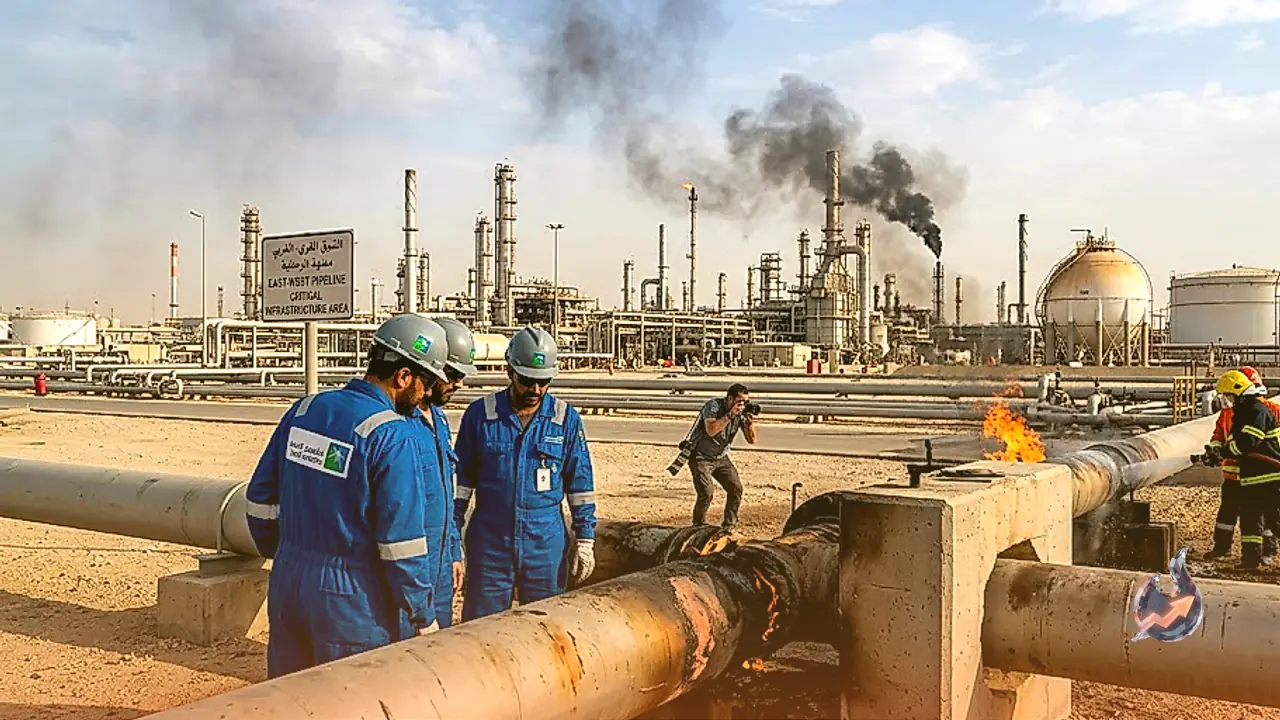 Crude Oil Surges on Saudi Pipeline Damage Before Pulling Back on Trump Remarks