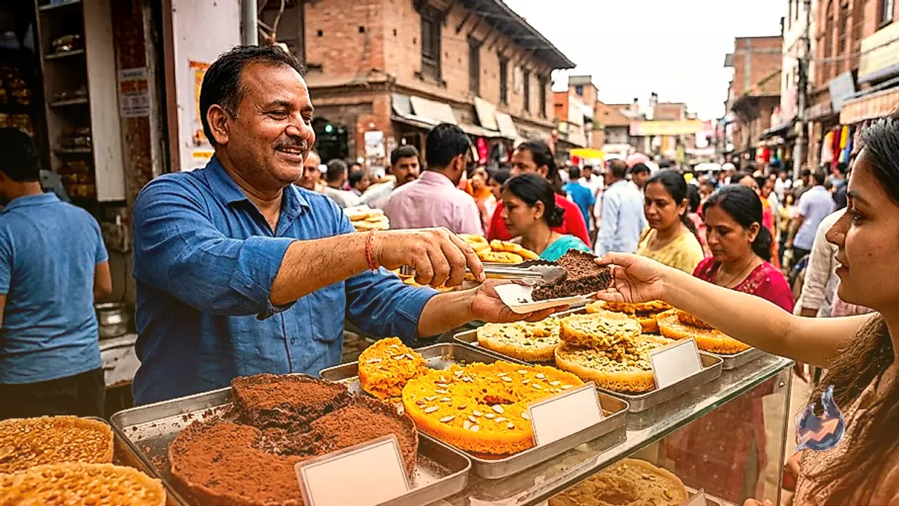 सावन के महीने में भरतपुर के घेवर का बदला मिज़ाज, चॉकलेट और केसर समेत नए फ्लेवर्स की मची भारी धूम