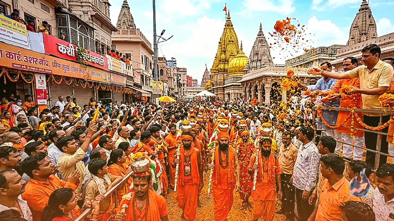 सावन के दूसरे सोमवार पर काशी में उमड़ा जनसैलाब, अधिकारियों ने कांवरियों पर बरसाए फूल