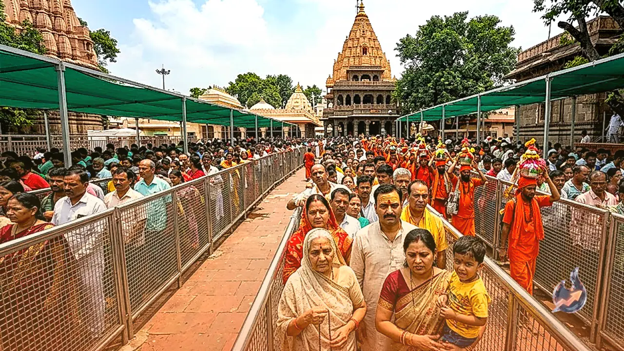 सावन के पहले सोमवार पर महाकालेश्वर मंदिर में भक्तों का सैलाब, जानिए दर्शन के नए समय और सुरक्षा इंतजाम