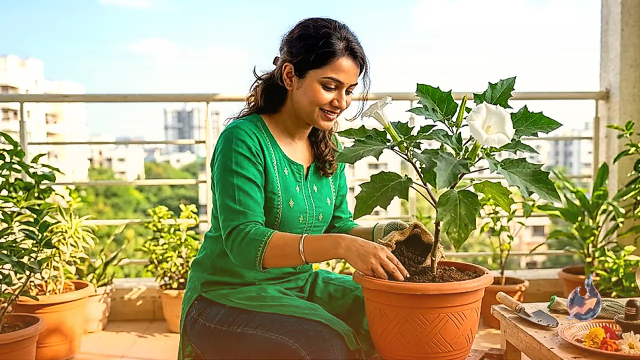 सावन में घर पर ऐसे उगाएं धतूरे का पौधा, शिव पूजा के लिए मिलेंगे ताजे फूल
