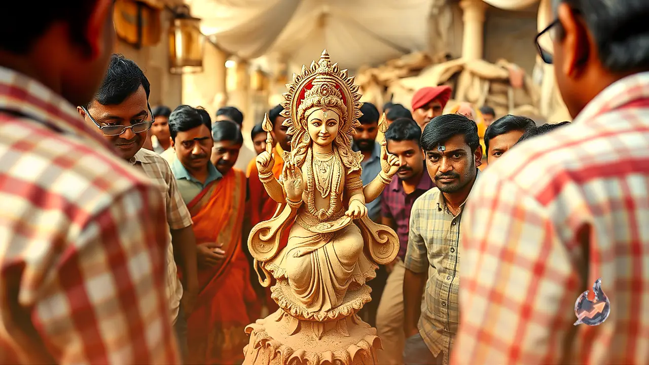 Sculpted From 251 kg of Ghee Instead of Clay, Goddess Lakshmi Idol Stuns Sirohi Devotees