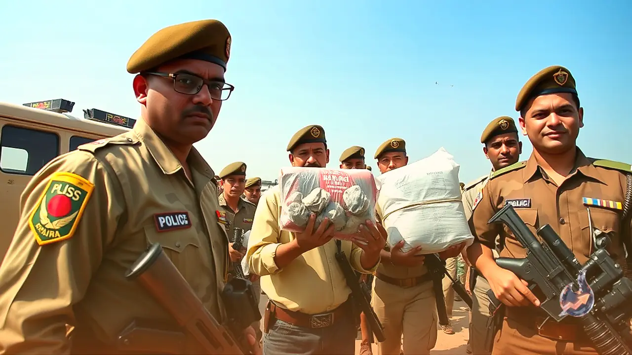 Security Forces Intercept Large Contraband Consignment Near Bihar Border, Five Detained