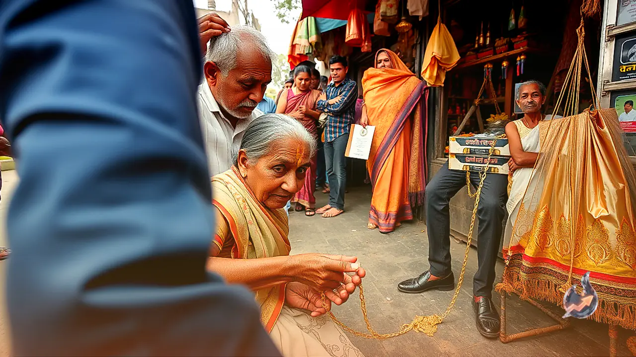 Senior Woman Pushed to Ground and Robbed of Gold Chain While Returning from Festival Shopping in Kanpur