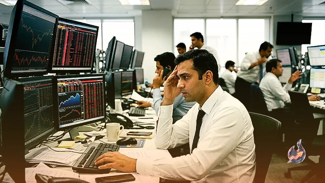 Sensex Tumbles Over 300 Points at Open, Nifty Slides Near 23,050 Amid Profit Booking