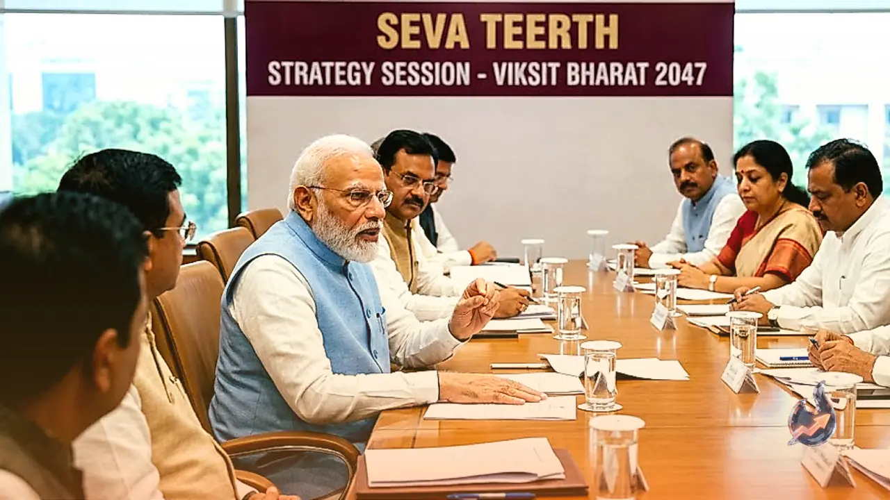 Prime Minister Narendra Modi Leads Two Day Strategy Session with Union Cabinet Ministers at Seva Teerth