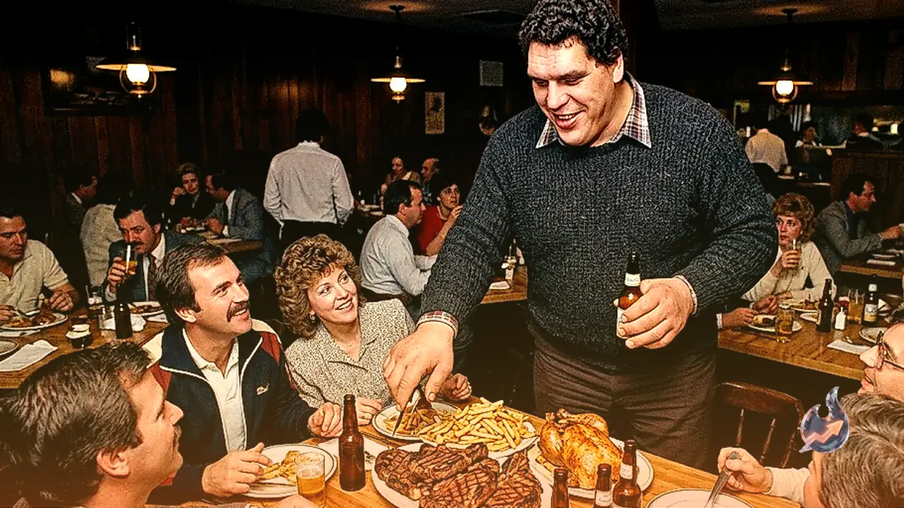 Seven Foot Four Inch Wrestler Andre The Giant Captivated Crowds With Historic Feats And Massive Appetite