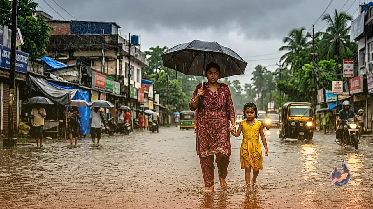 Severe Weather Alert Across India: Red Warning Issued for Northeast, Heavy Rains Expected in Uttarakhand, Himachal and South