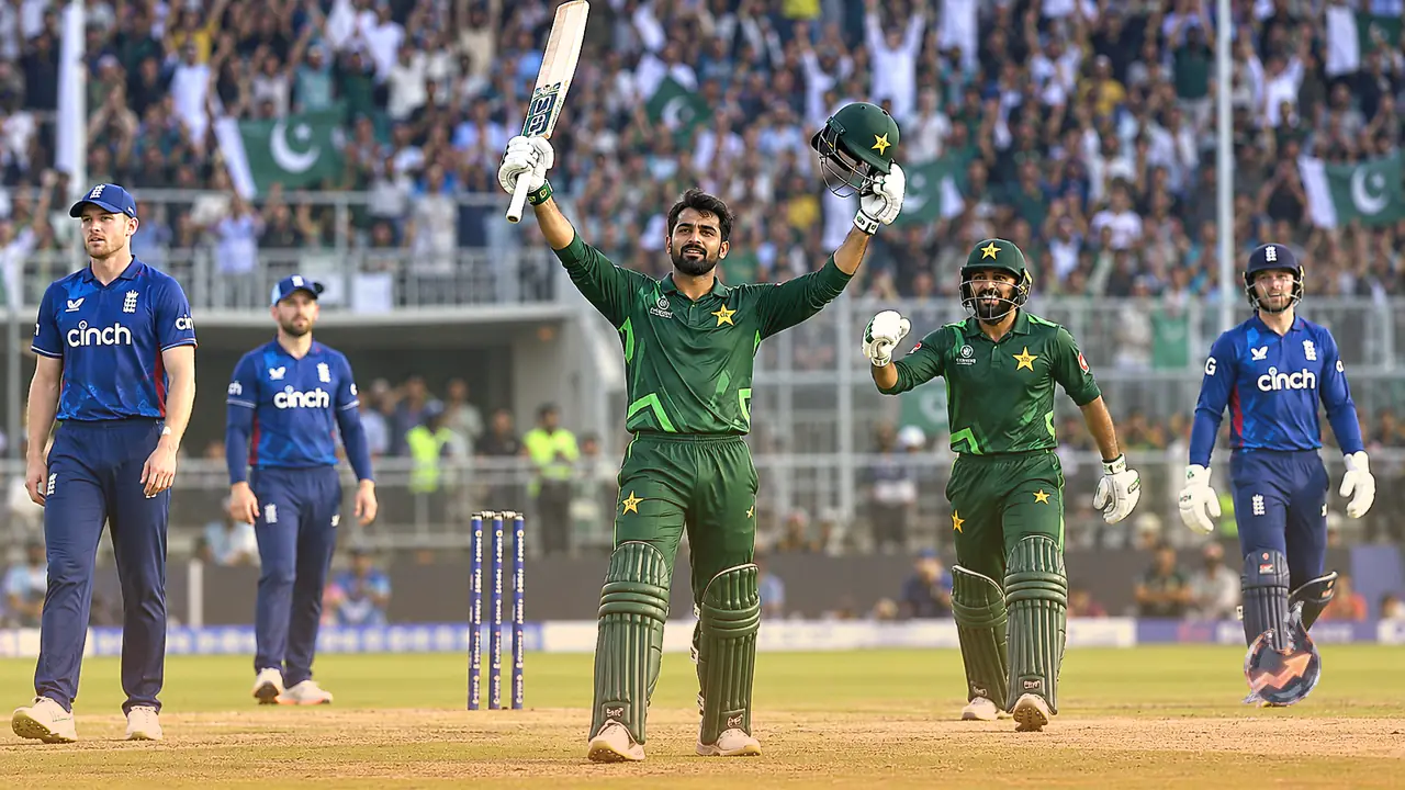 Shadab Khan's Stunning Century Stuns England as Pakistan Secures Thrilling One-Wicket Win