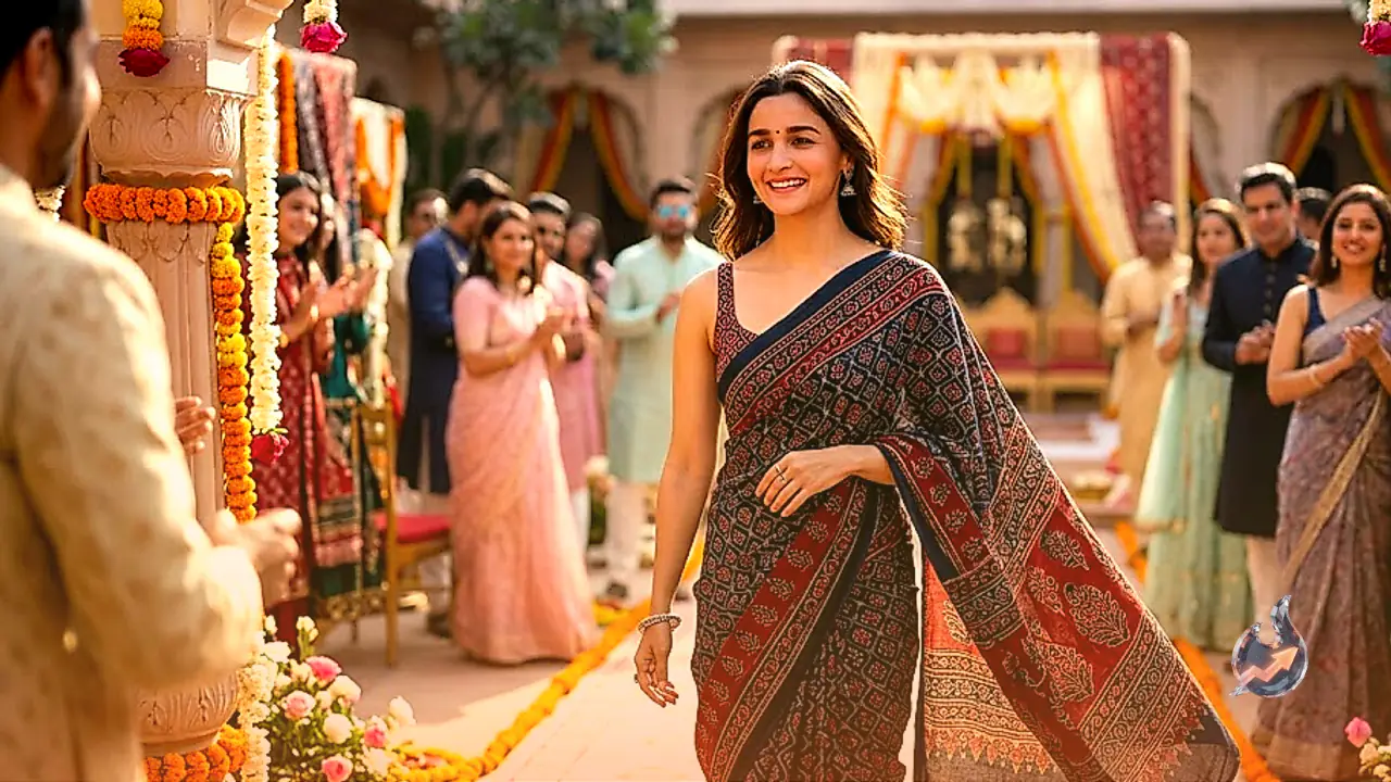 Alia Bhatt Skips The Lehenga For Two Stunning Saree Looks At A Wedding