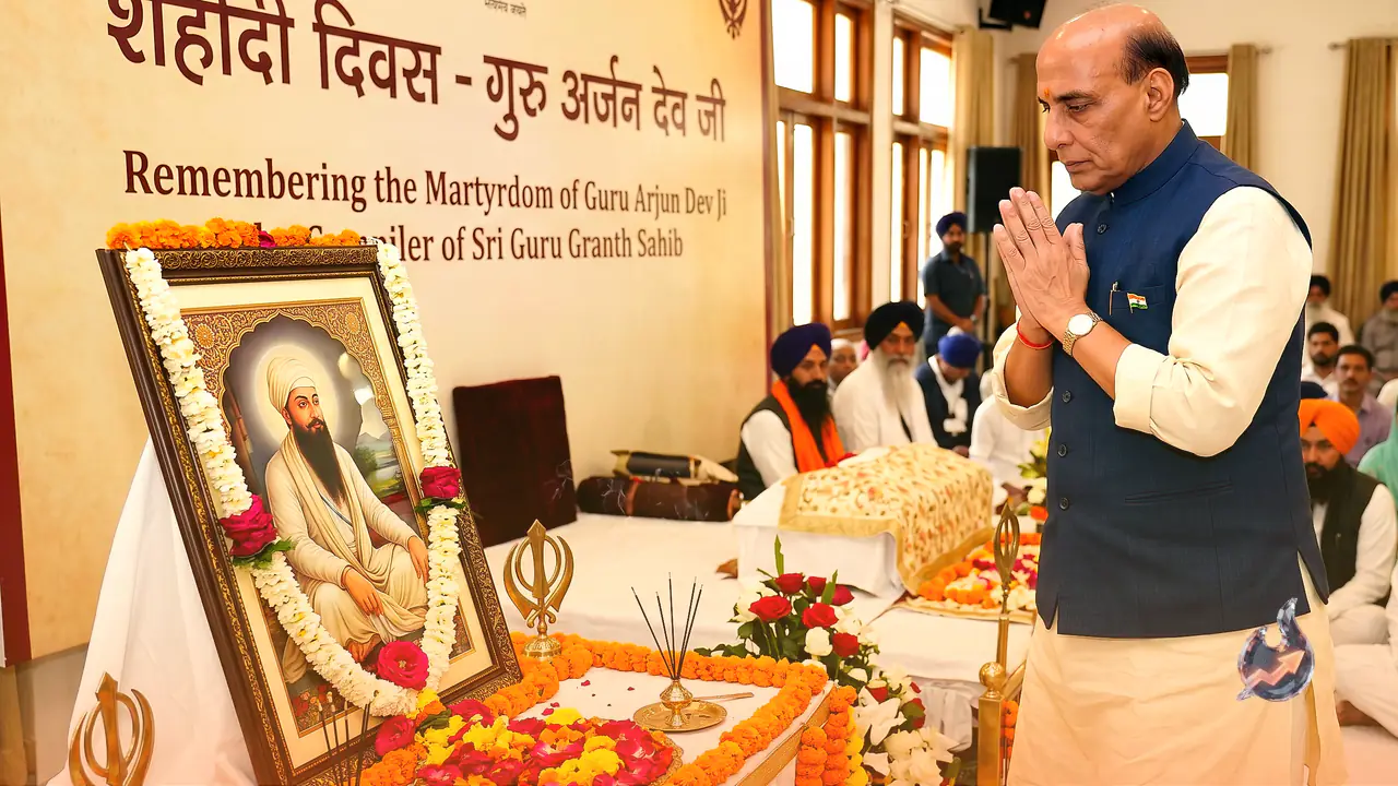 शहीदी दिवस पर Rajnath Singh ने गुरु अर्जुन देव जी को किया नमन, Guru Granth Sahib के संकलनकर्ता के बलिदान को याद किया