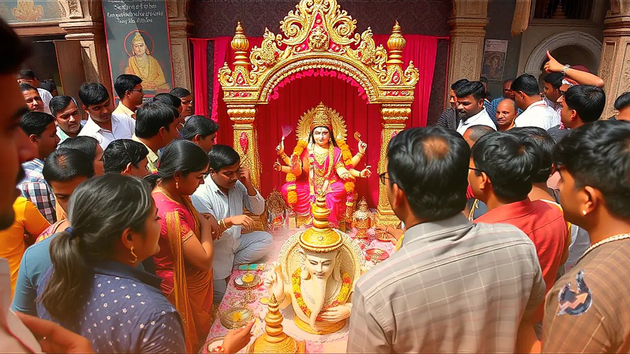 Shardiya Navratri 2026 Begins With Maa Shailputri Worship: Check Timings for Kalash Sthapana and Ritual Details