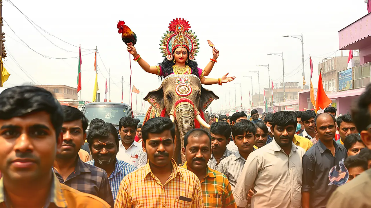 Shardiya Navratri 2026: Goddess Durga Arrives on an Elephant and Departs on a Rooster, What the Omens Signify