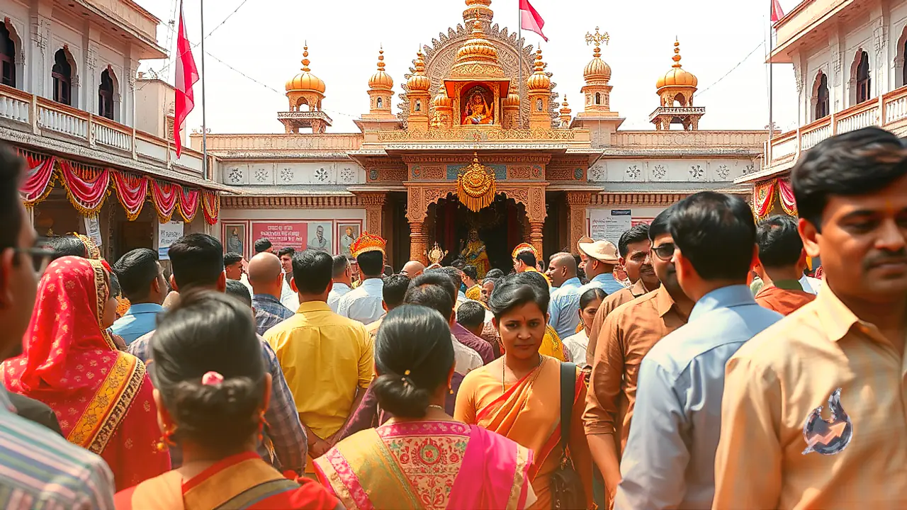 Shardiya Navratri Festivities Begin at Amer Shila Mata Temple with Auspicious Ghatasthapana Ceremony