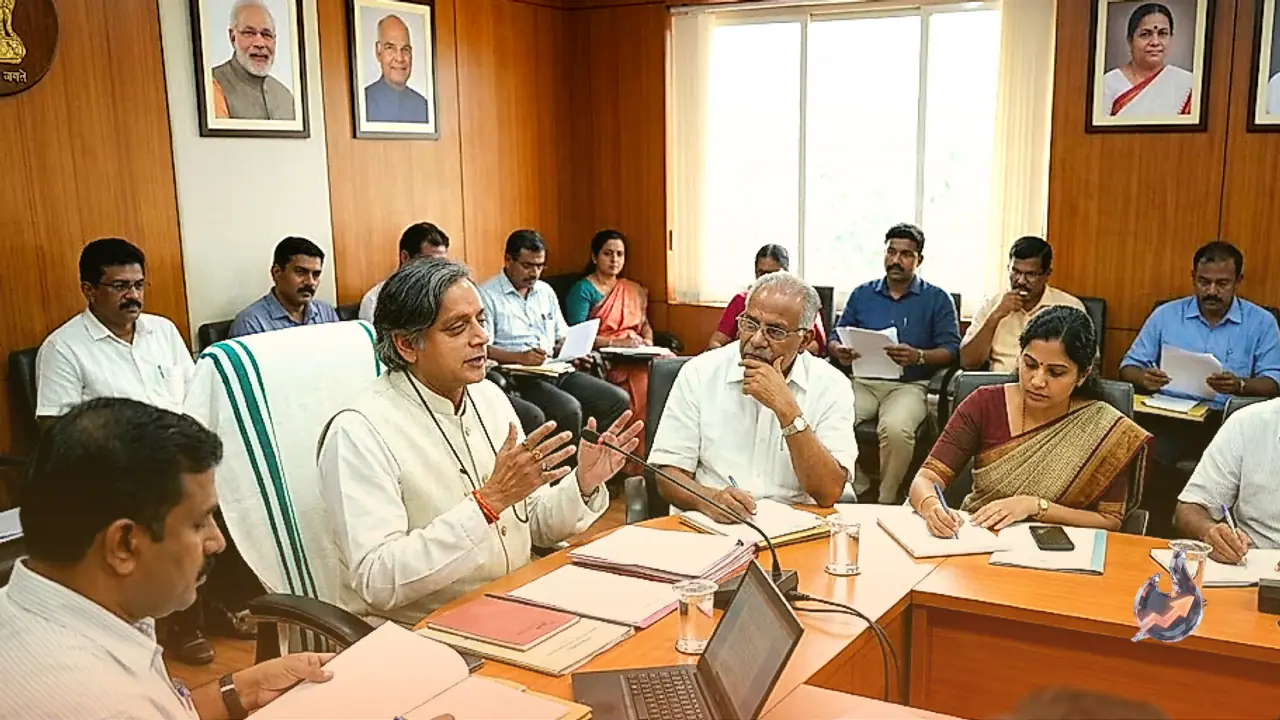 Shashi Tharoor holds high-level meeting in Thiruvananthapuram with ministers and officials