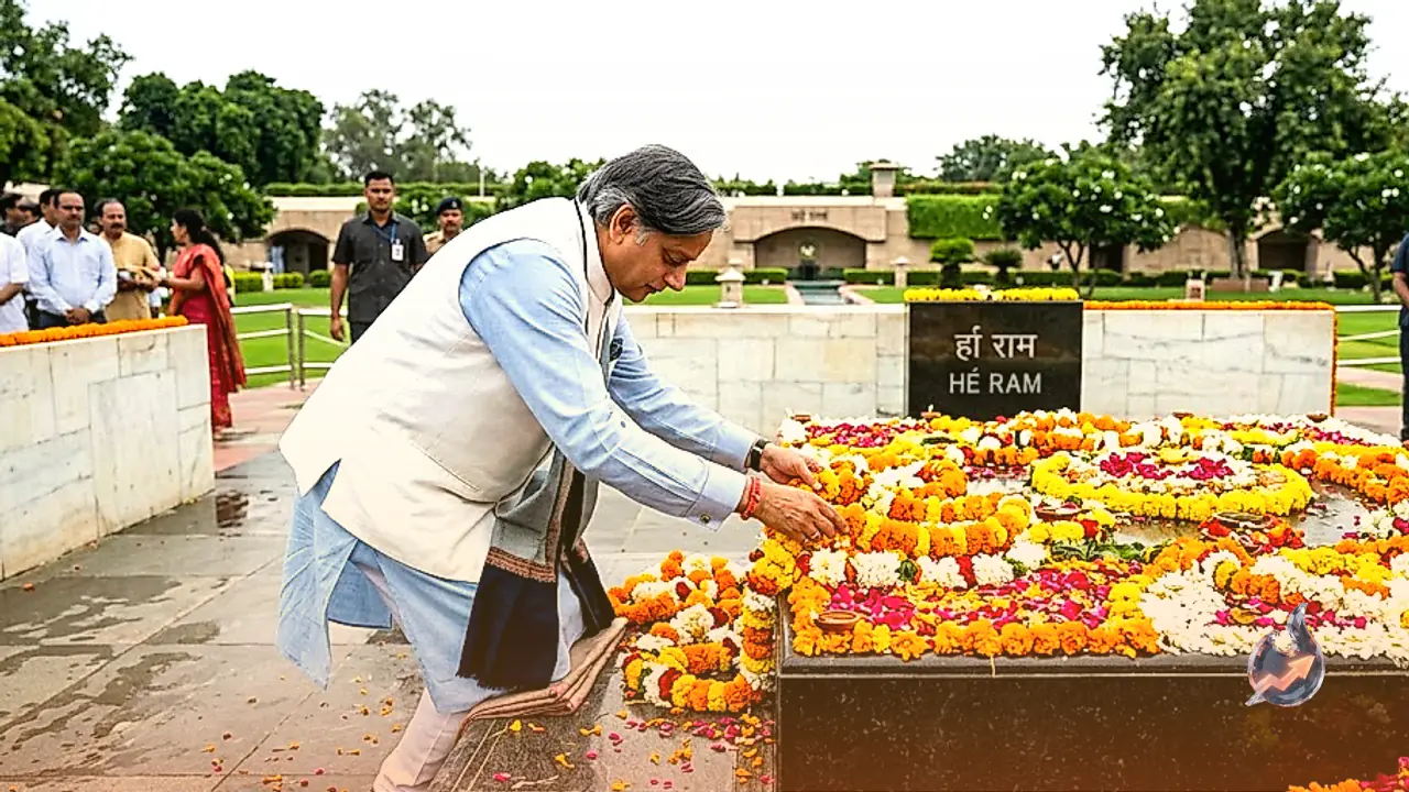 Shashi Tharoor Pays Homage to Mahatma Gandhi on Gandhi Jayanti