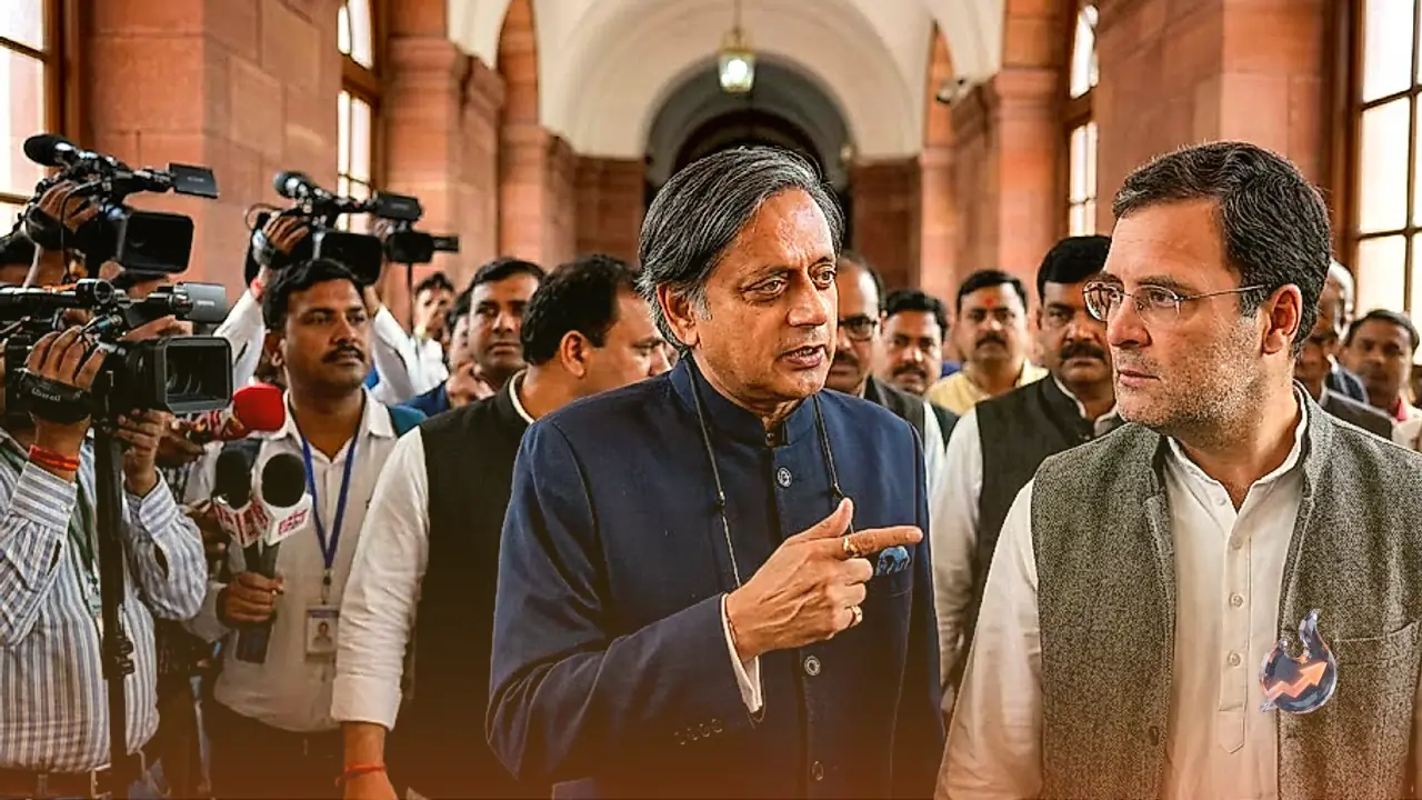 Shashi Tharoor's Poetic Message To Congress: Tags Rahul Gandhi In Warning About 'Internal Fire'