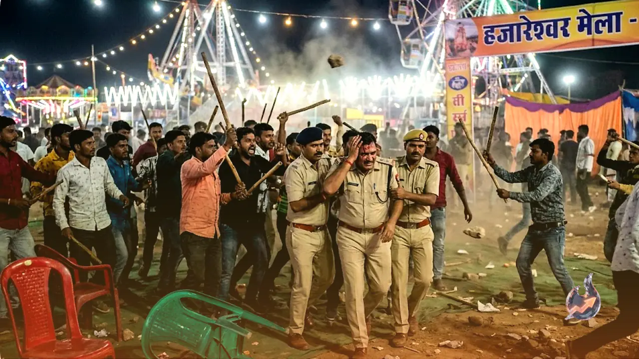 Sheopur's Hazareshwar Mela Erupts in Violence, Sub-Inspector Hurt as Fair Workers Wield Sticks and Hurl Stones, FIR Filed