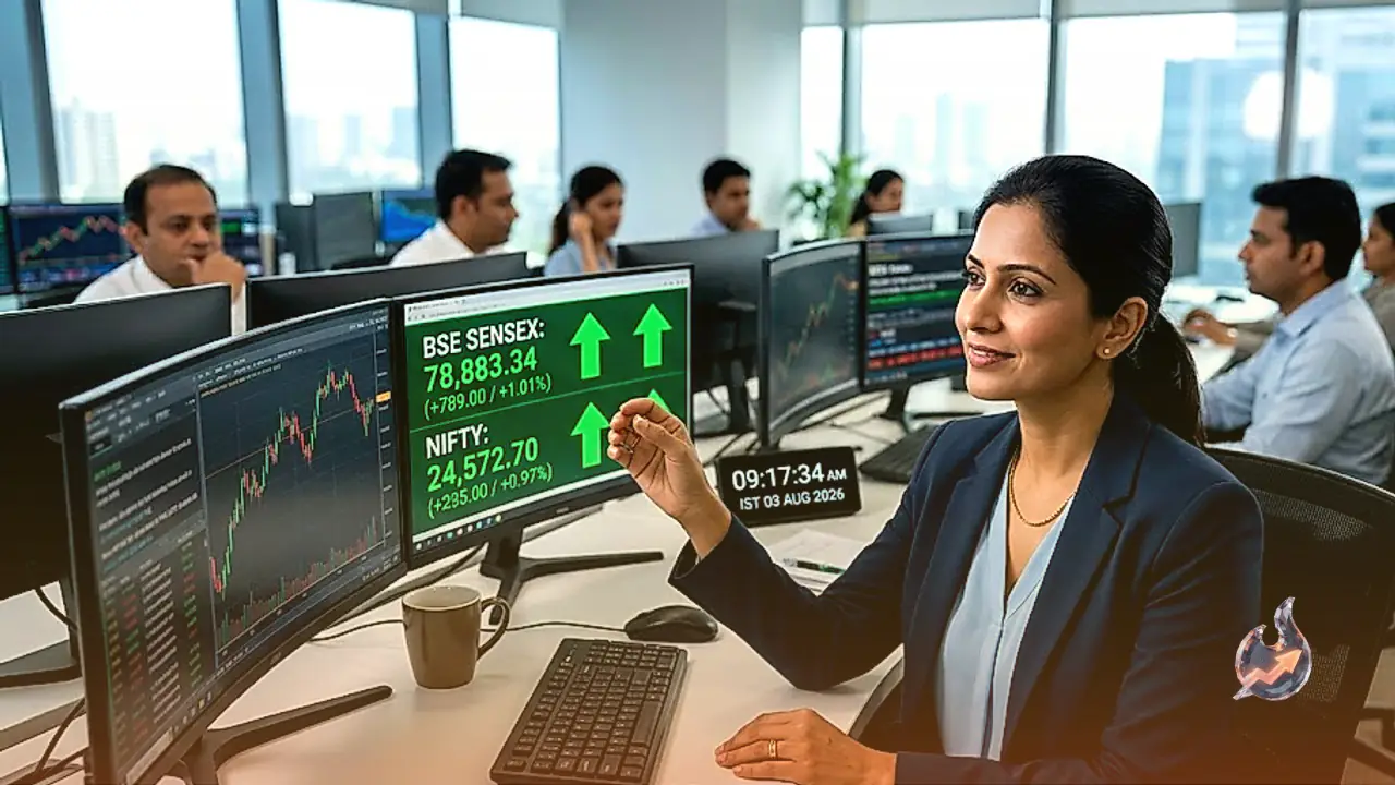 Domestic Stock Markets Open Strong on August 3, 2026 With Sensex Gaining 789 Points
