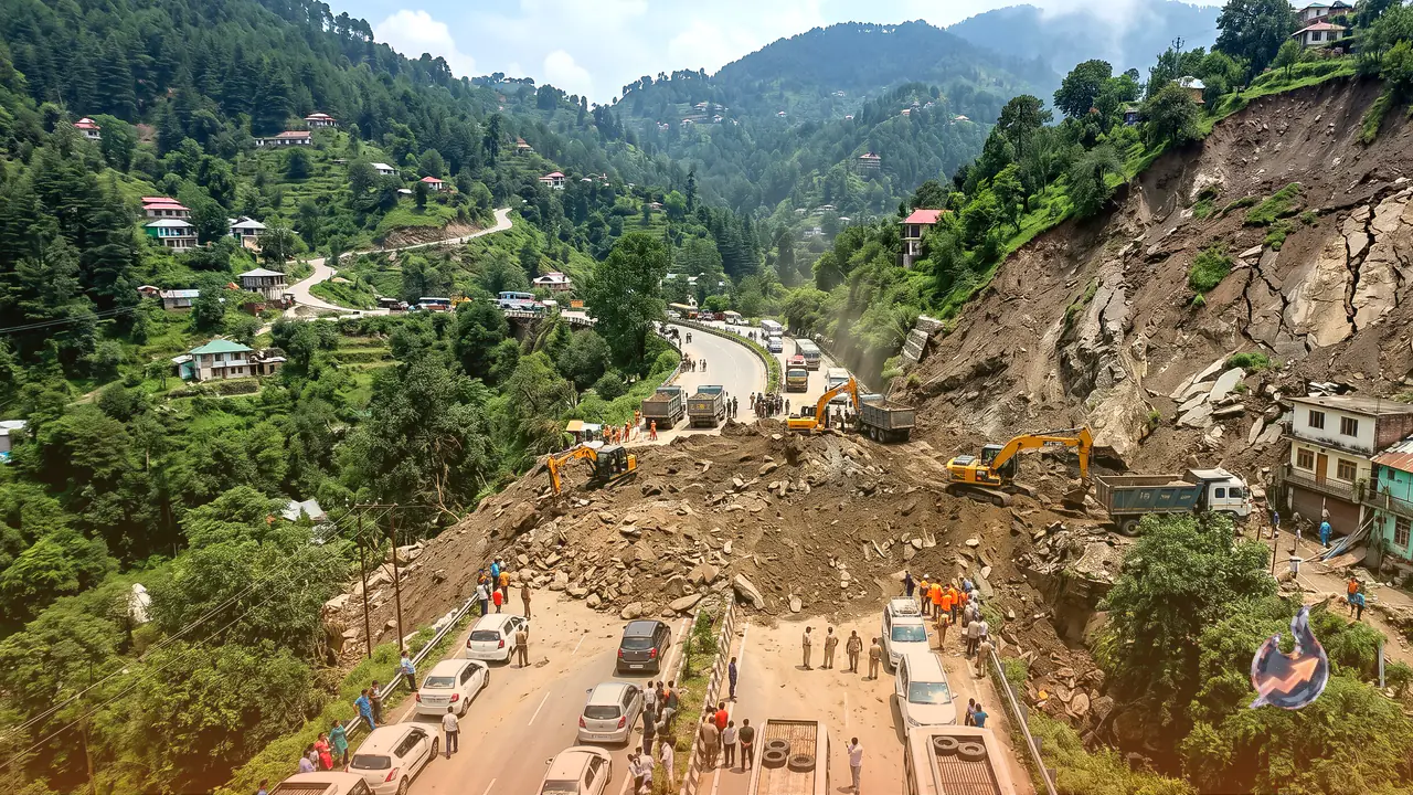 शिमला के ढली-संजौली बाईपास पर पहाड़ धड़ाम से ढहा, मलबे से सड़क बंद; Delhi Bypass पर भी बड़े हादसे का खतरा
