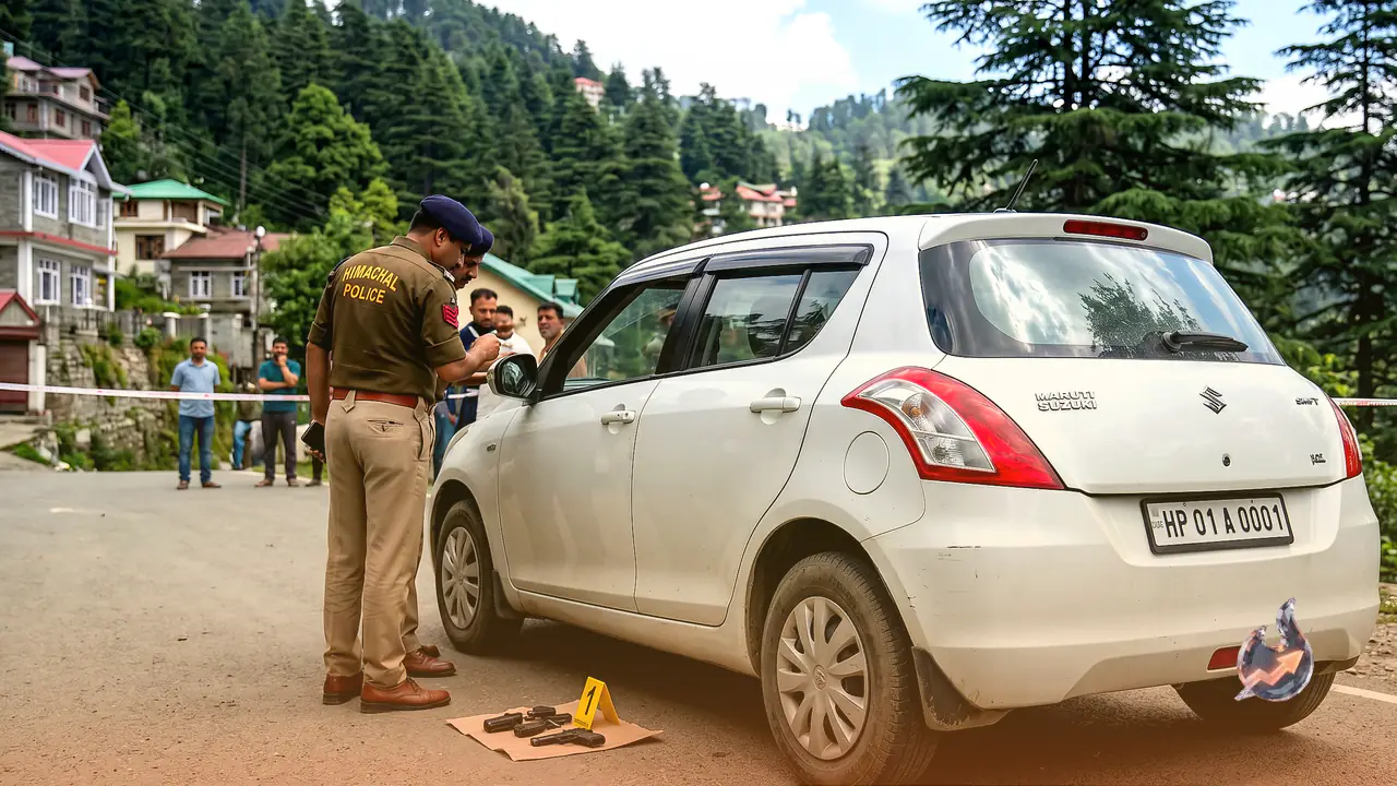 Shimla School Director Murder: Two Professional Shooters Held in Haryana, Came to Kill in a Swift Carrying a Fake HP Number Plate