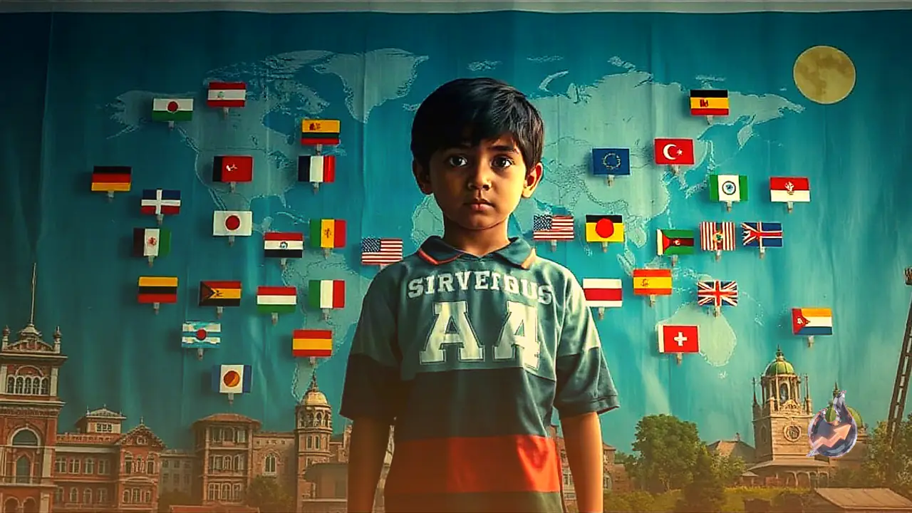 Six year old Shivaksh Rapta from Shimla enters India Book of Records by identifying 195 country flags and maps