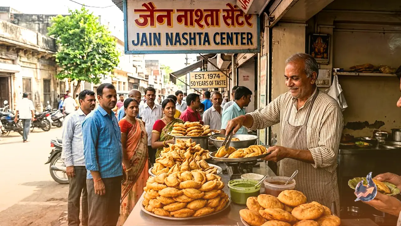 Shivpuri's 50-Year-Old Culinary Landmark: Jain Nashta Center's Famous Gujiya and Samosas Keep Locals Coming Back
