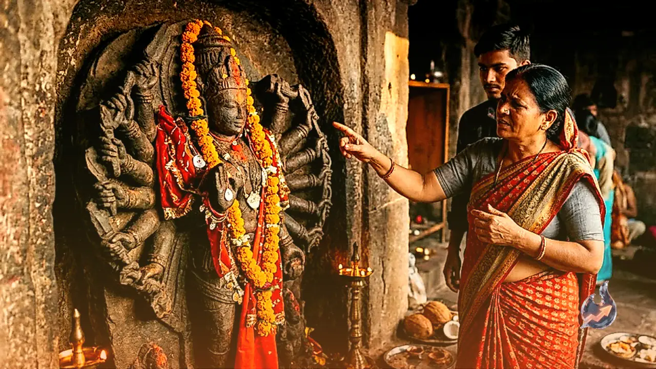 Deep In Shivpuri's Hills Stands A Mahabharat-Era Temple Where Nobody Can Count The Goddess's 20 Arms