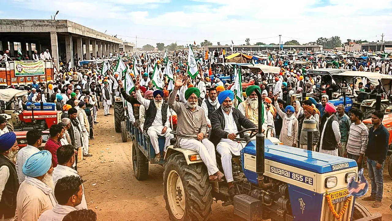 Sri Ganganagar Farmers Rally in Gharsana for Irrigation Water, Demand 6 Month Schedule and Supply for 2 Groups